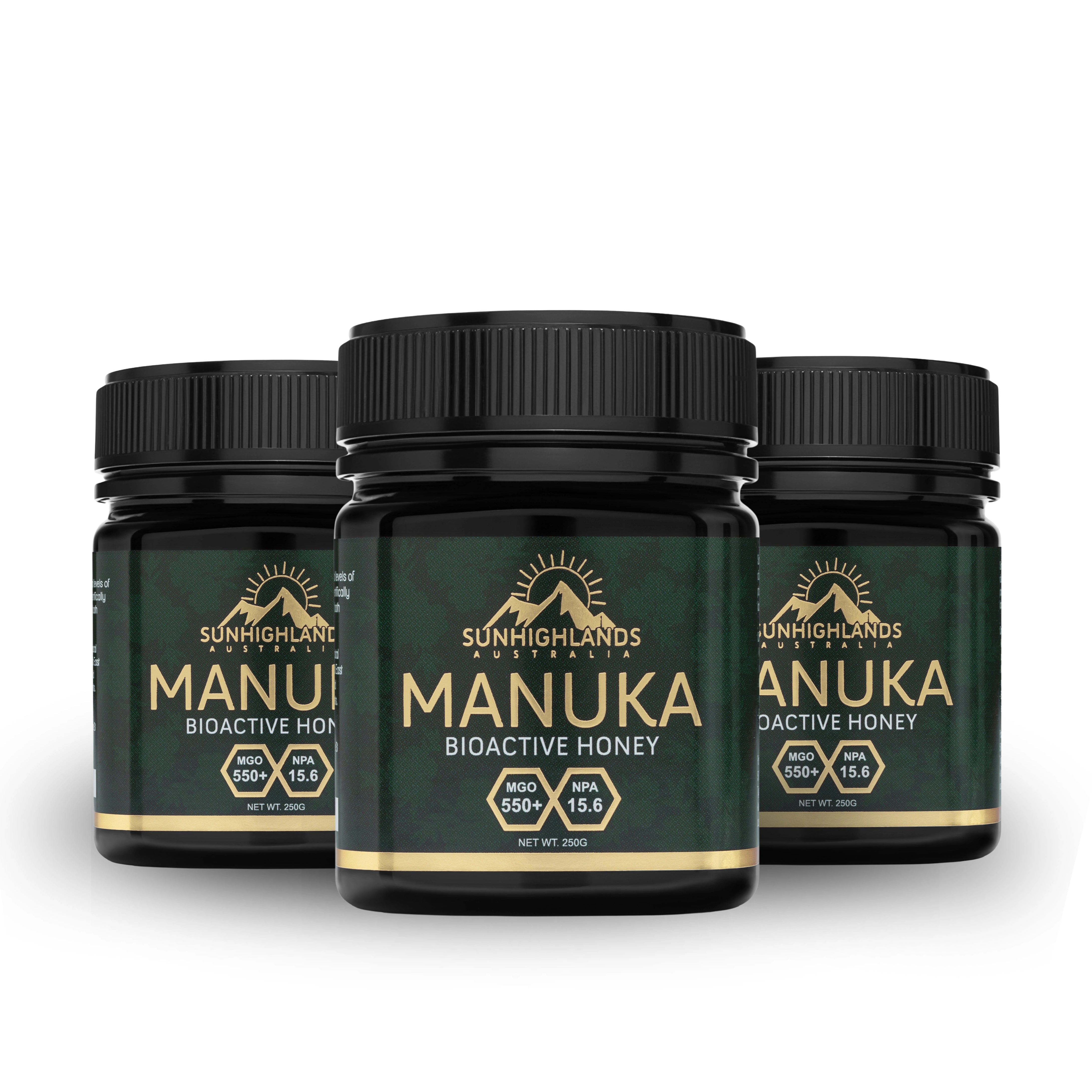 Sunhighlands Australia Manuka Honey MGO 550+ (EQV UMF 16+) 250g