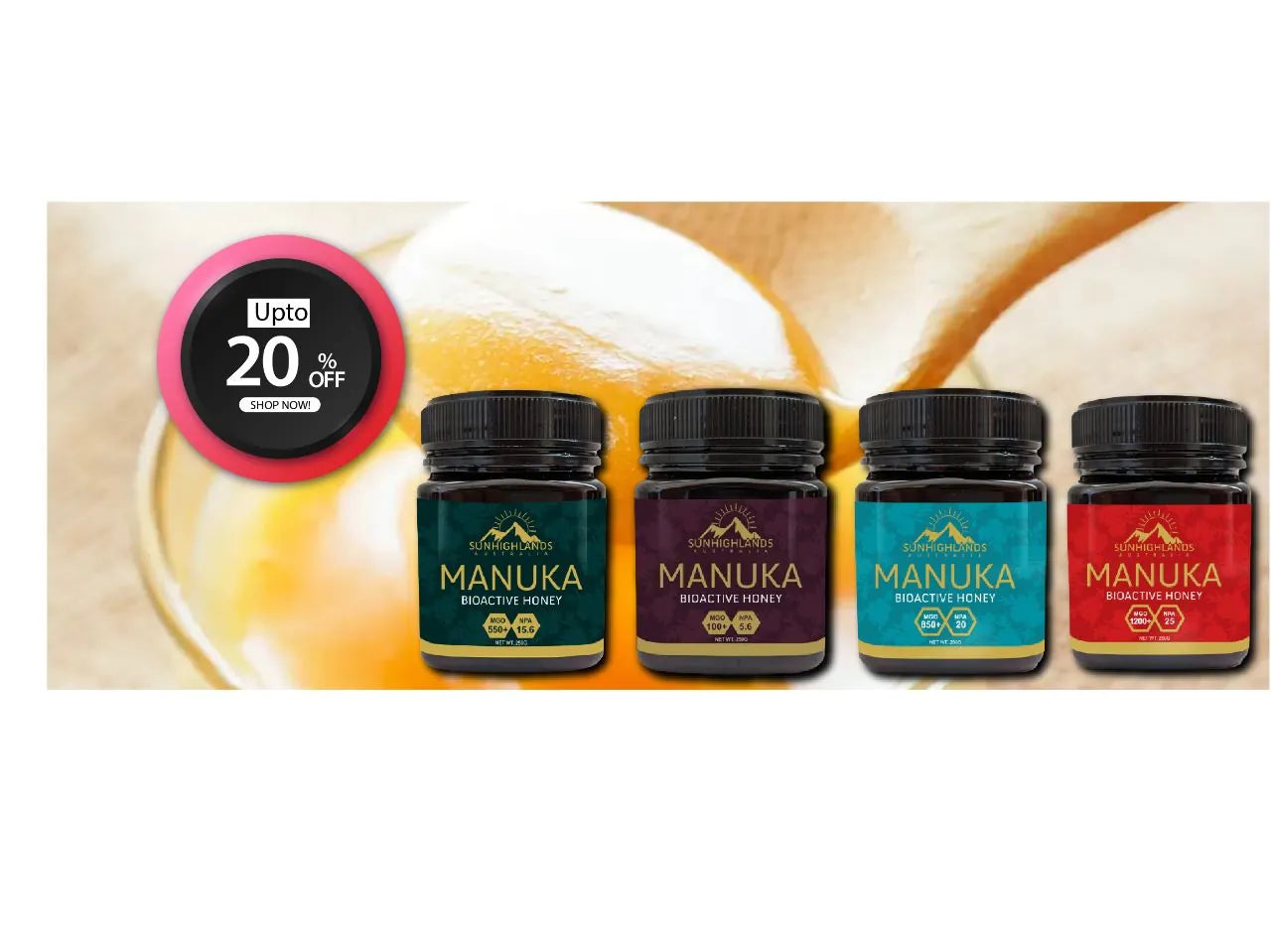 Collection of Manuka Honey