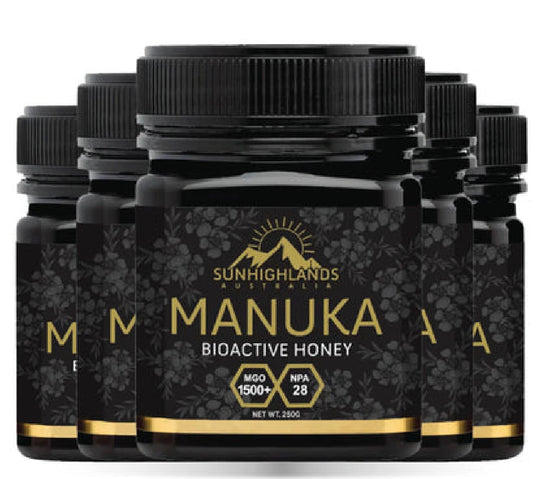 Best Manuka Honey MGO 1500+ Premium Bundle Offer - 5 Jars