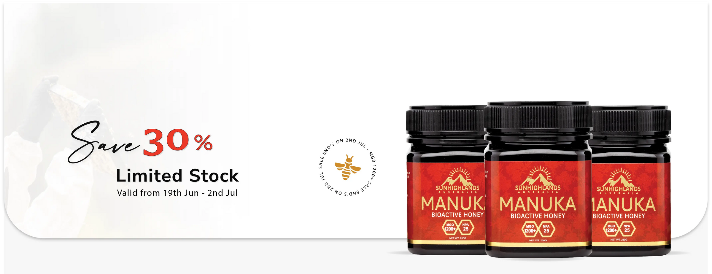 manuka honey for skin & wound infection
