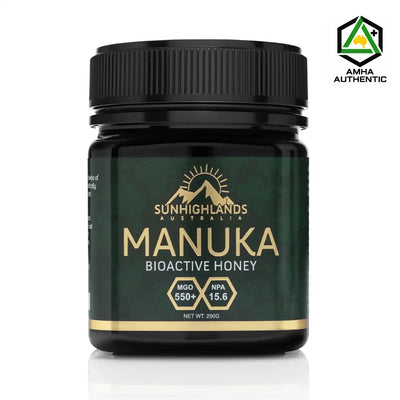 Manuka Honey MGO 550+ (EQV UMF 15.6+) | 1 Jar of 250g