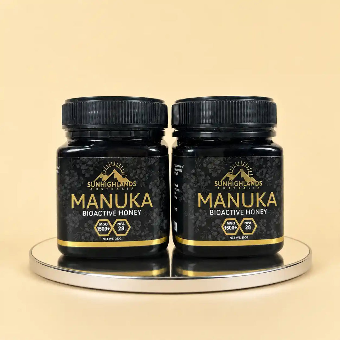 Manuka Honey MGO 1500+ (EQV UMF 28+) | 2 Jars of 250g | Classic Bundle