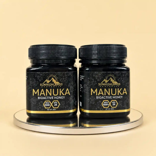 Manuka Honey MGO 1500+ (EQV UMF 28+) | 2 Jars of 250g | Classic Bundle