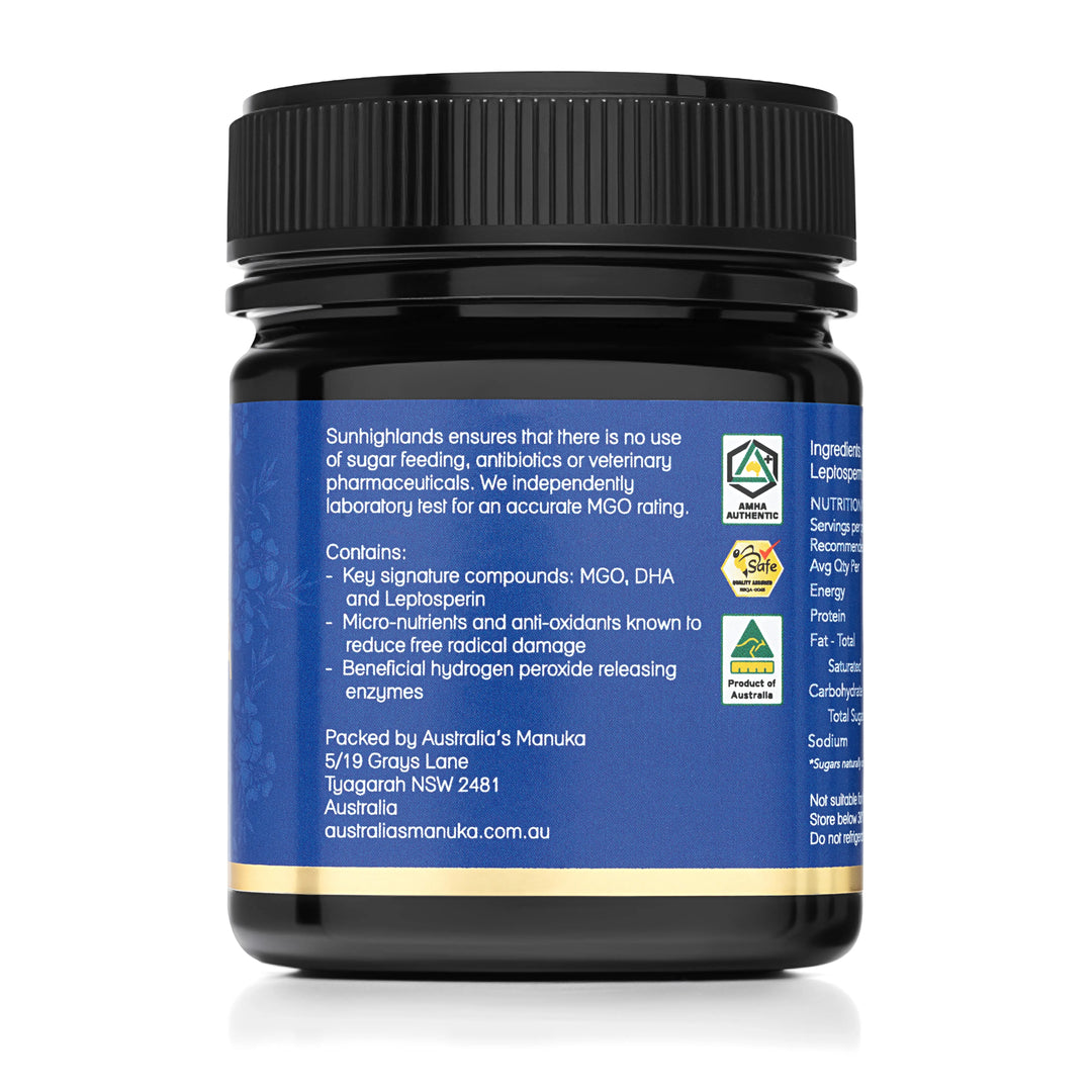 Manuka Honey MGO 263+ (EQV UMF 10+) | 1 Jar of 250g