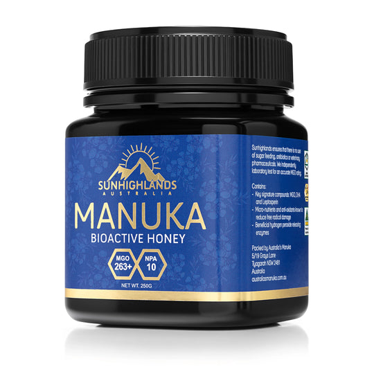 Manuka Honey MGO 263+ (EQV UMF 10+) | 1 Jar of 250g