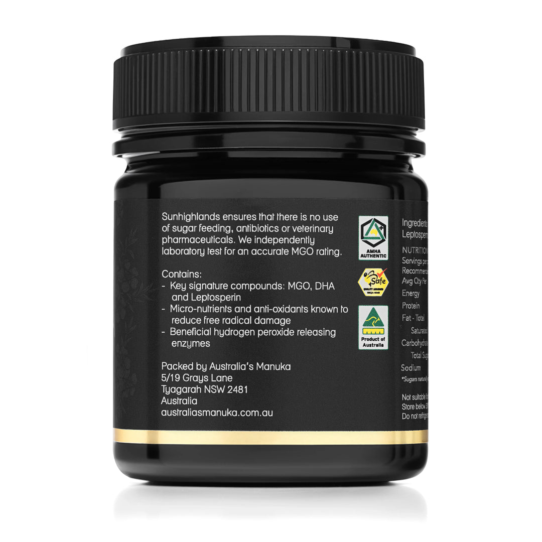 Manuka Honey MGO 1500+ (EQV UMF 28+) | 1 Jar of 250g