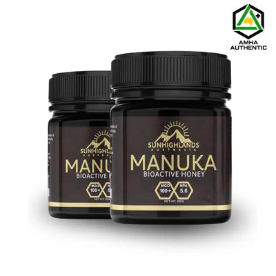 Manuka Honey MGO 100+ (EQV  UMF 5.6+) | 2 Jars of 250g | Classic Bundle