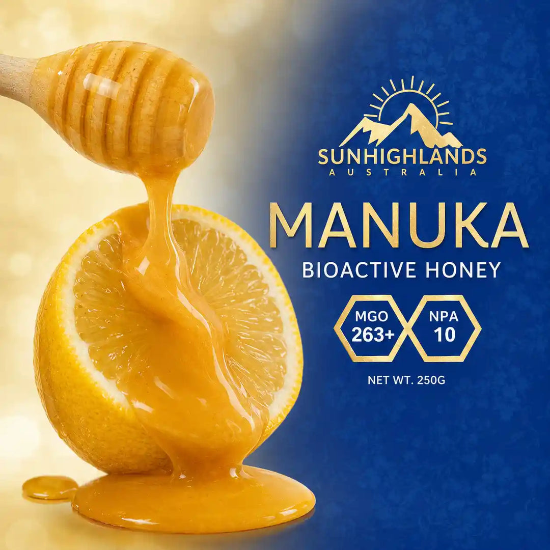 Manuka Honey MGO 263+ (EQV UMF 10+) | 3 Jars of 250g | Prime Bundle