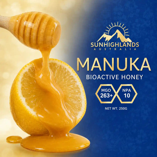 Manuka Honey MGO 263+ (EQV UMF 10+) | 3 Jars of 250g | Prime Bundle