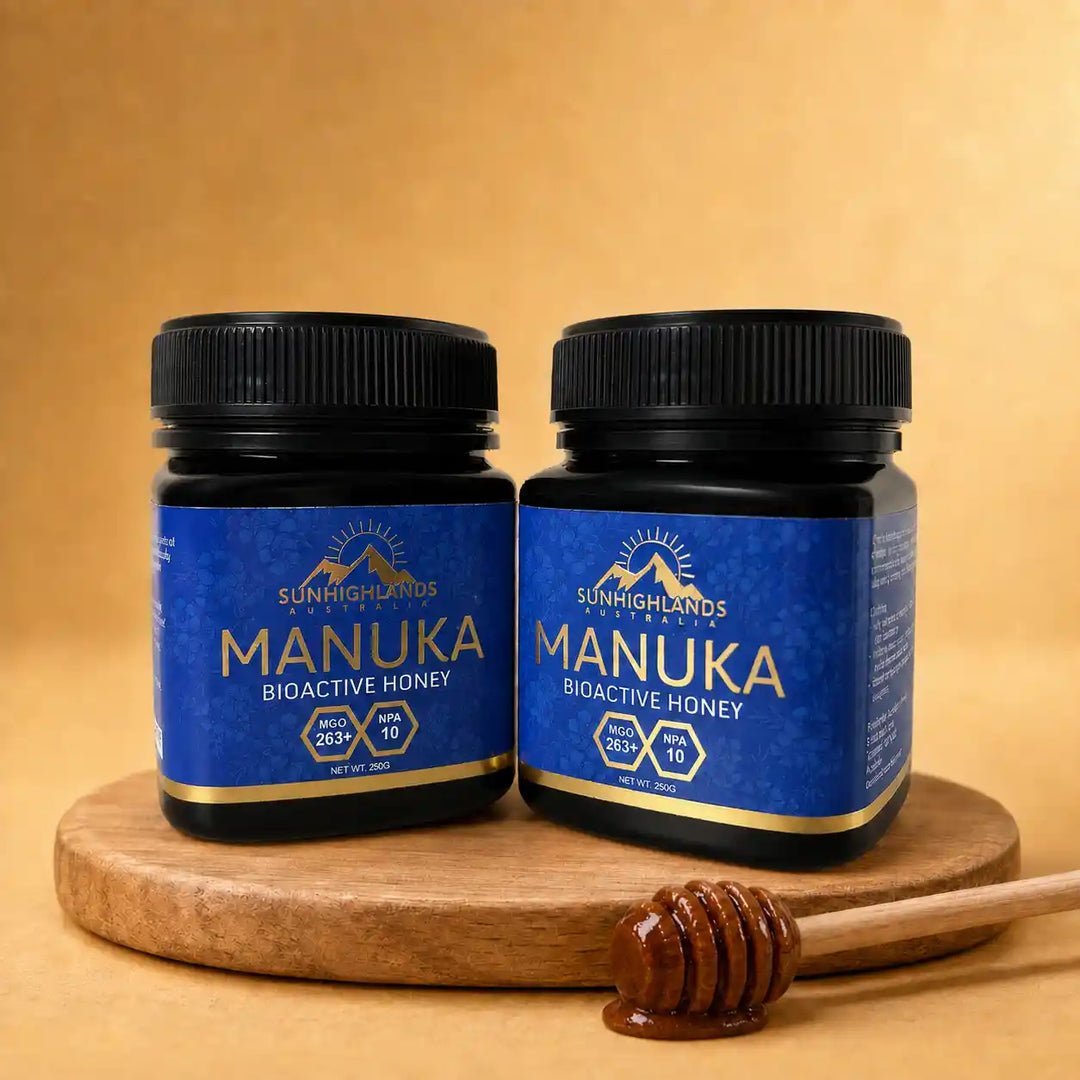 Manuka Honey MGO 263+ (EQV UMF 10+) | 3 Jars of 250g | Prime Bundle