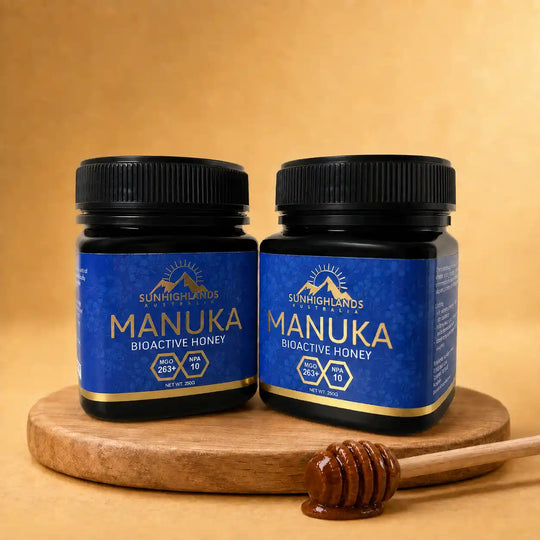 Manuka Honey MGO 263+ (EQV UMF 10+) | 3 Jars of 250g | Prime Bundle