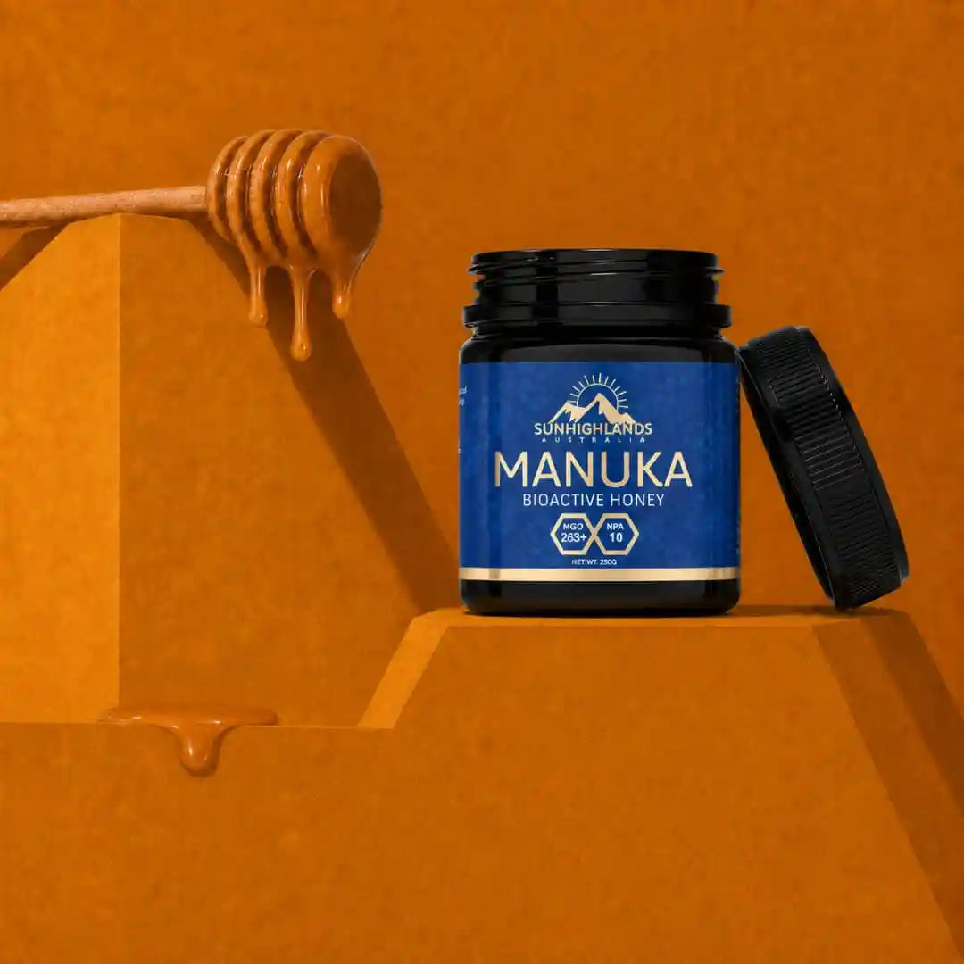 Manuka Honey MGO 263+ (EQV UMF 10+) | 3 Jars of 250g | Prime Bundle