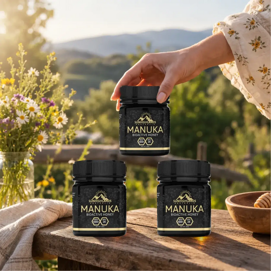 Manuka Honey MGO 1500+ (EQV UMF 28+) | 3 Jars of 250g | Prime Bundle