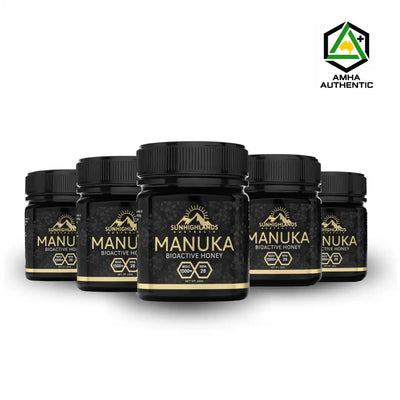 Manuka Honey MGO 1500+ (EQV UMF 28+) | 5 Jars of 250g | Premium Bundle