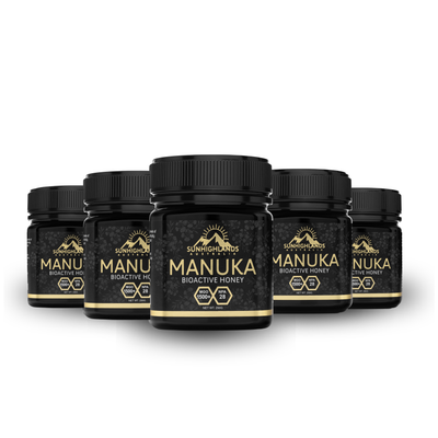 Manuka Honey MGO 1500+ (EQV UMF 28+) | 5 Jars of 250g | Premium Bundle