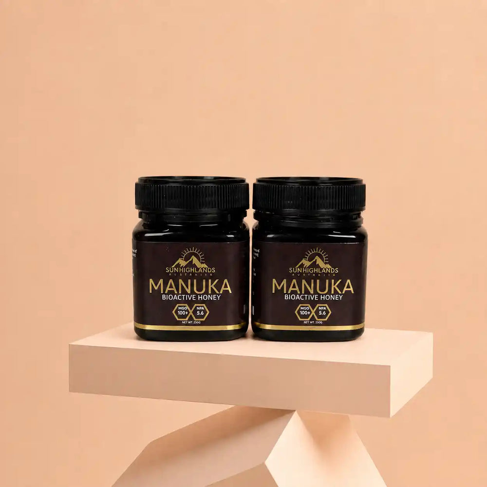Manuka Honey MGO 100+ (EQV  UMF 5.6+) | 2 Jars of 250g | Classic Bundle