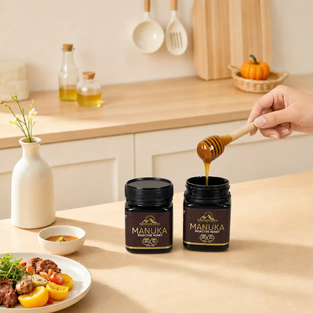 Manuka Honey MGO 100+ (EQV UMF 6+) | 3 Jars of 250g | Prime Bundle