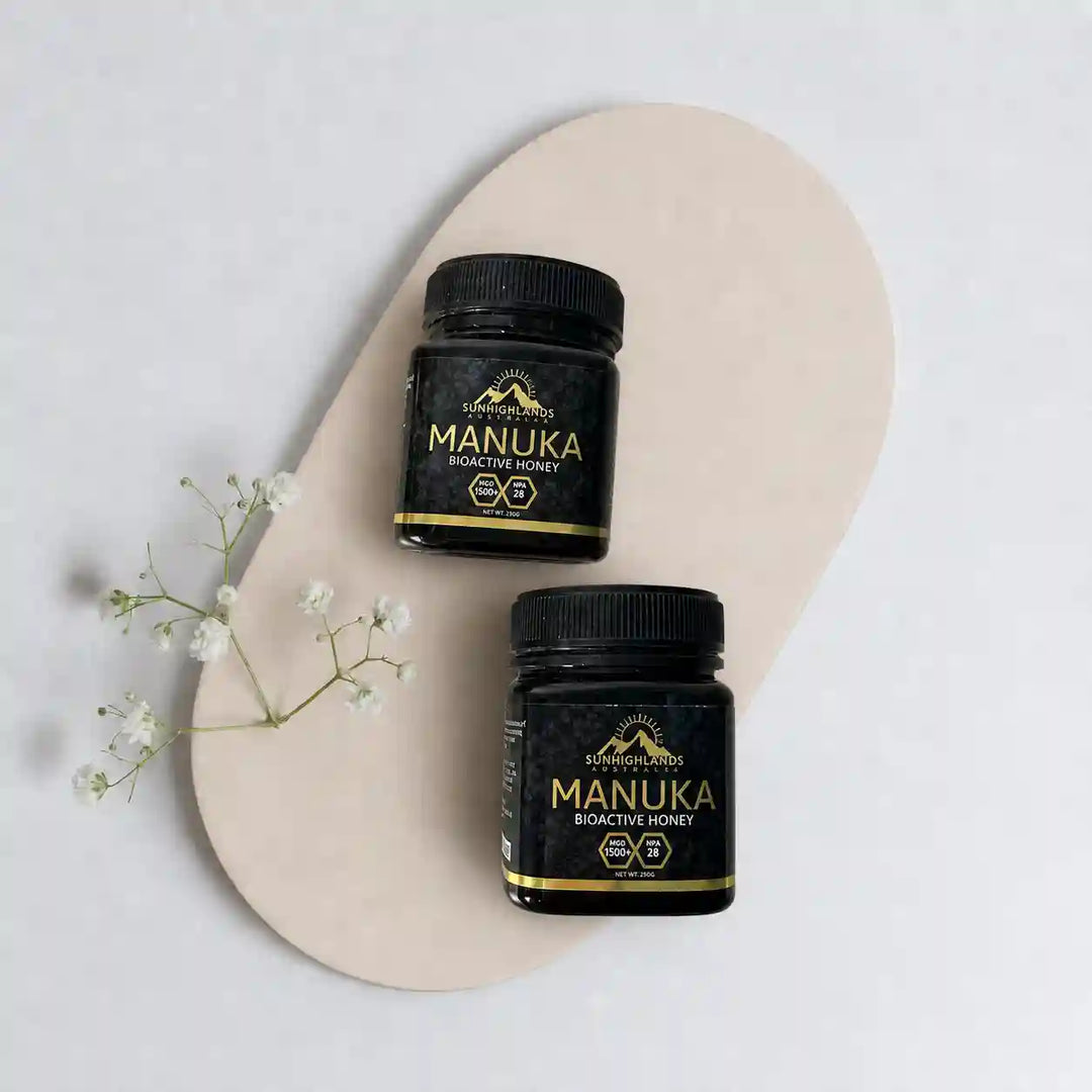 Manuka Honey MGO 1500+ (EQV UMF 28+) | 2 Jars of 250g | Classic Bundle