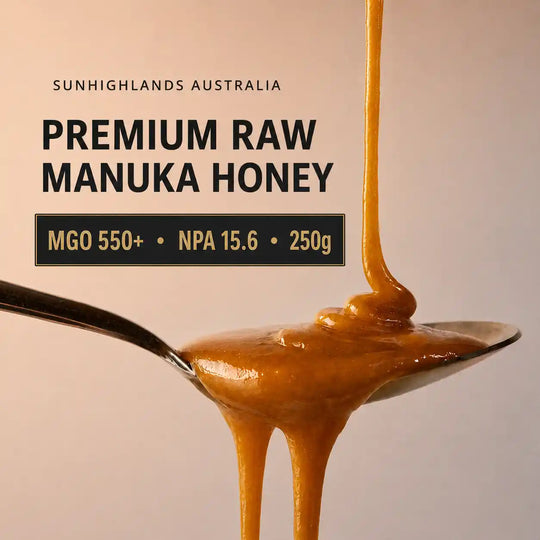 Manuka Honey MGO 550+ (EQV UMF 16+) | 3 Jars of 250g | Prime Bundle