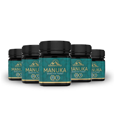 Manuka Honey MGO 850+ (EQV UMF 20+) | 5 Jars of 250g | Premium Bundle