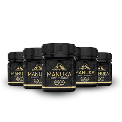 Manuka Honey MGO 1500+ (EQV UMF 28+) | 5 Jars of 250g | Premium Bundle