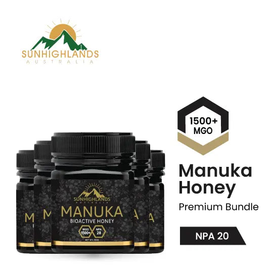 Manuka MGO 1500 – 5 Jar Bundle