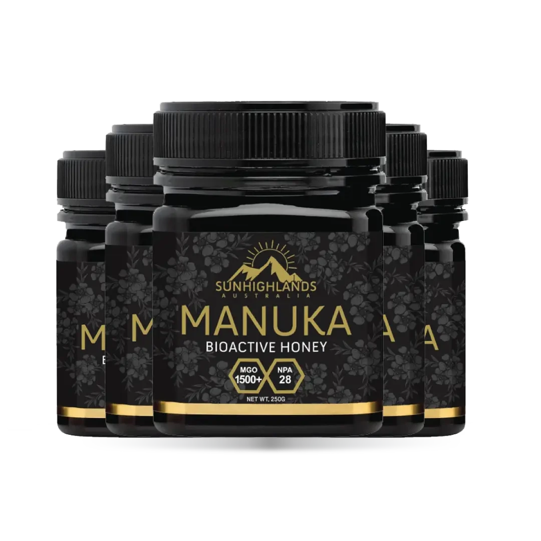 Manuka MGO 1500 – 5 Jar Bundle